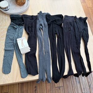 a new day Black, Gray, and Cream Sweater Tights